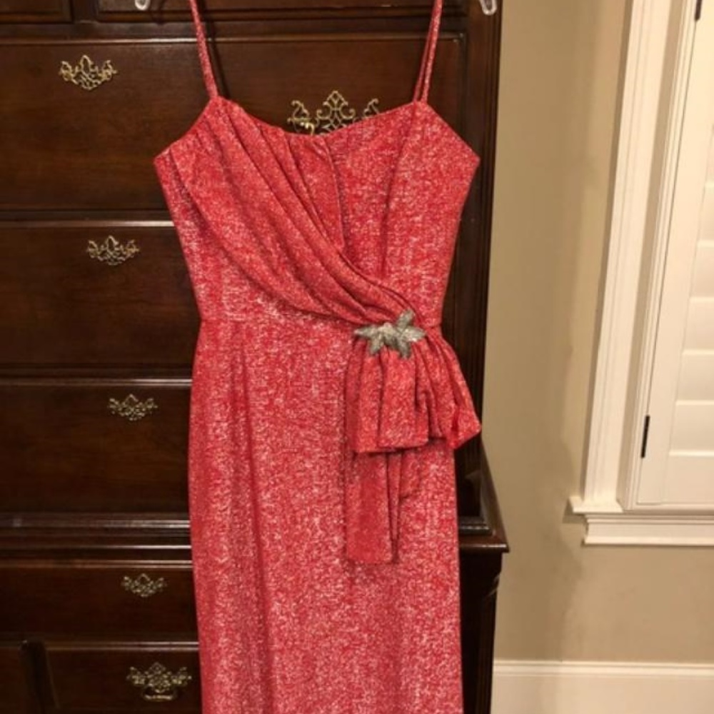 EUC, Red/Silver Prom/Homecoming Dress Size 5